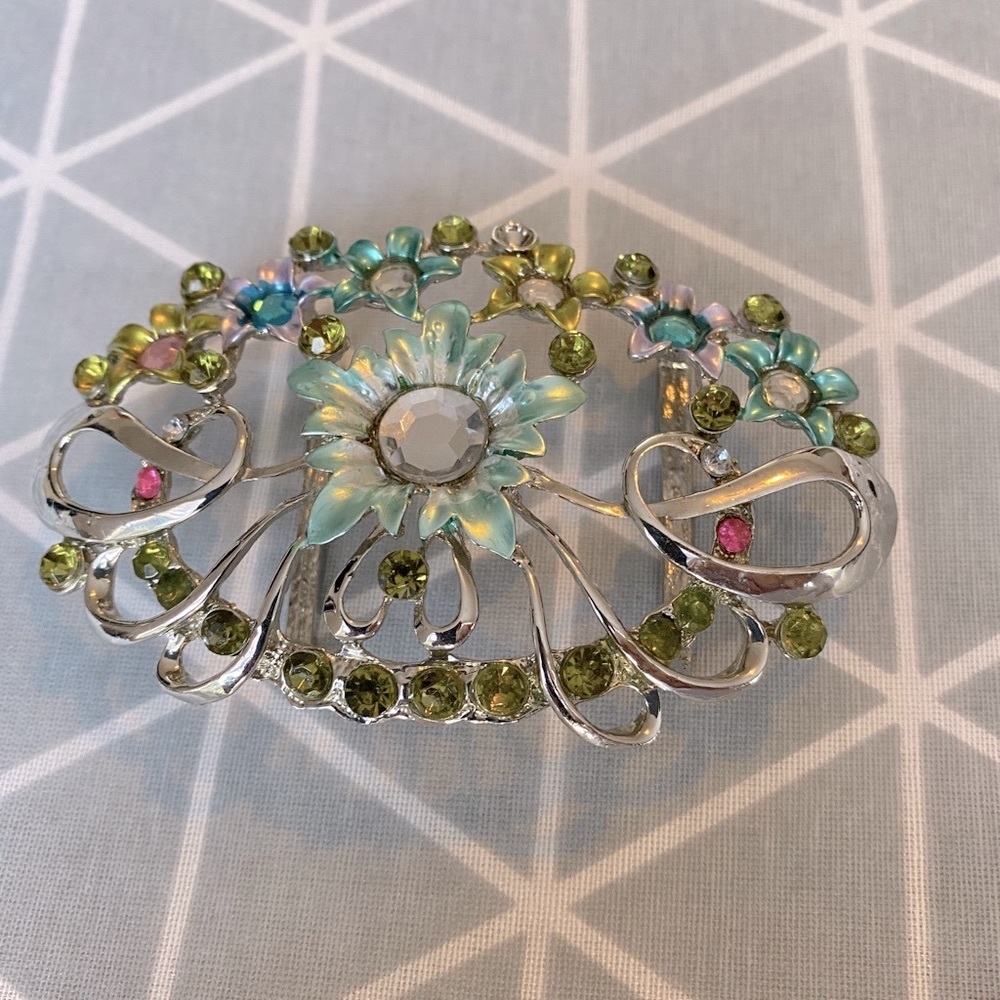 Belt Buckle with Rhinestone - Picture 8 of 10